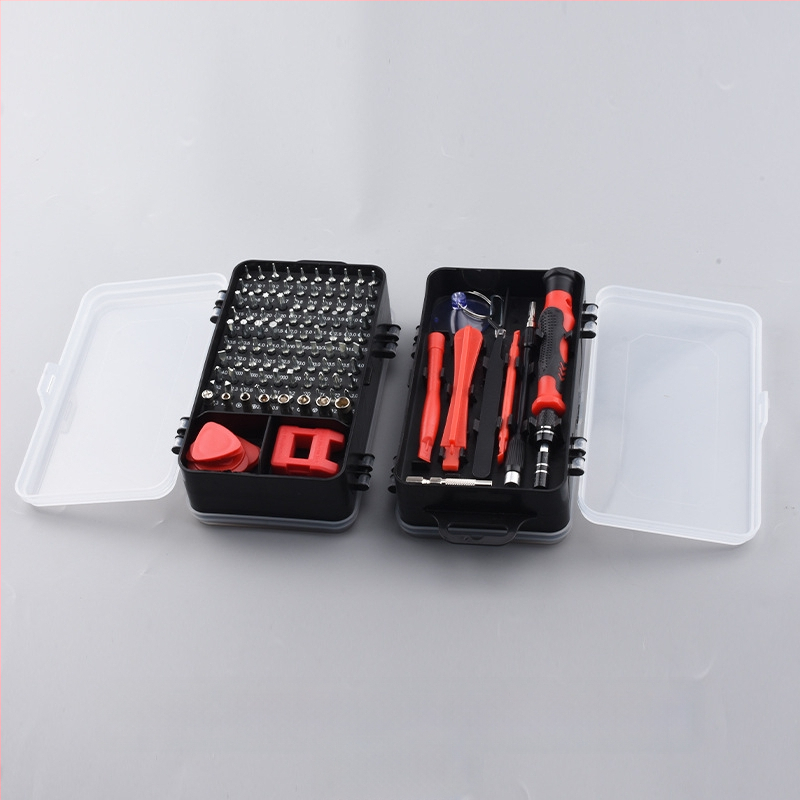 115-in-1 atsuktuvų rinkinys iš chrome-vanadžio plieno laikrodžių, kompiuterių ir išmaniųjų telefonų demontavimui