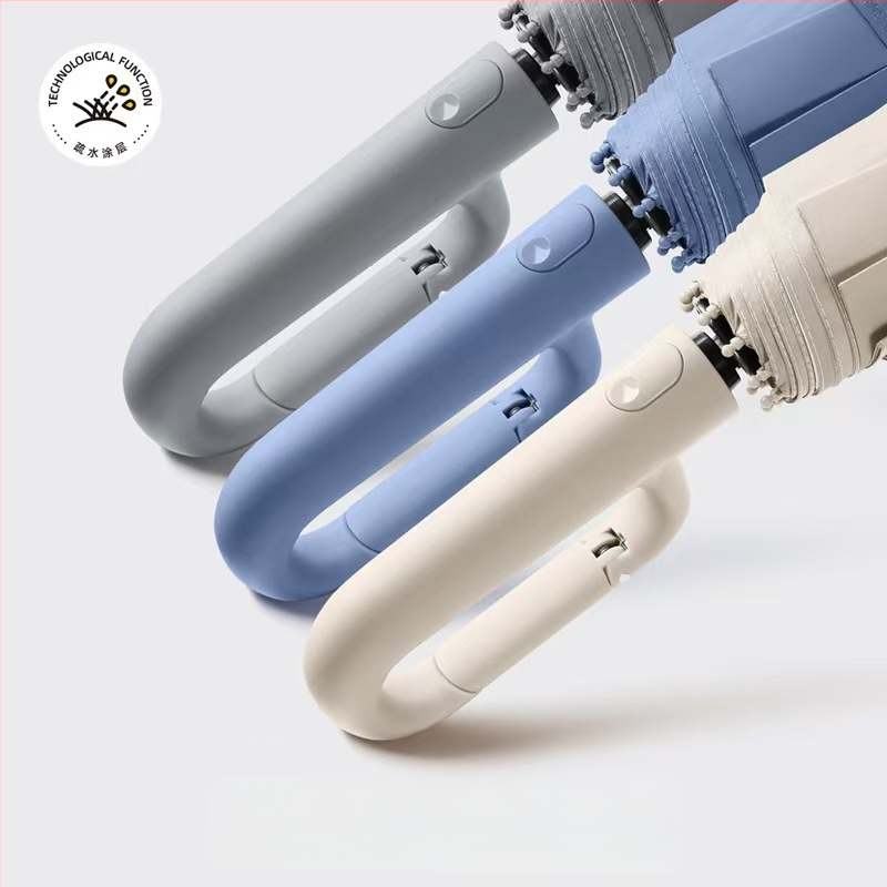 Saules lietussargs, pilnīgi automātisks, divējāda lietošana saulainam un lietainam laikam, audums 190T augstas densitātes, UV aizsardzība UPF>50, 10 ribas