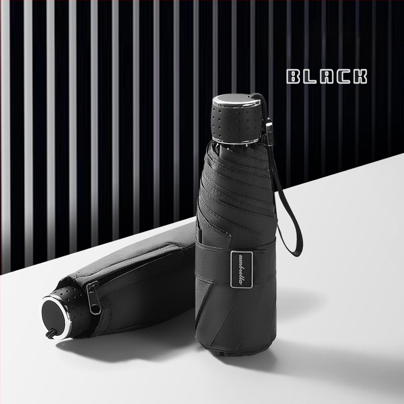 Penkių segmentų vėjo atsparus skėtis, aliuminio rėmas su 8 skersiniais, rankinis atidarymas, logotipo spausdinimas, pritaikymas