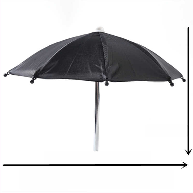 Be rankenos mini skėtis saulės apsaugai, 8 plieniniai rėmai, 210T poliesterio audinys, UPF > 50