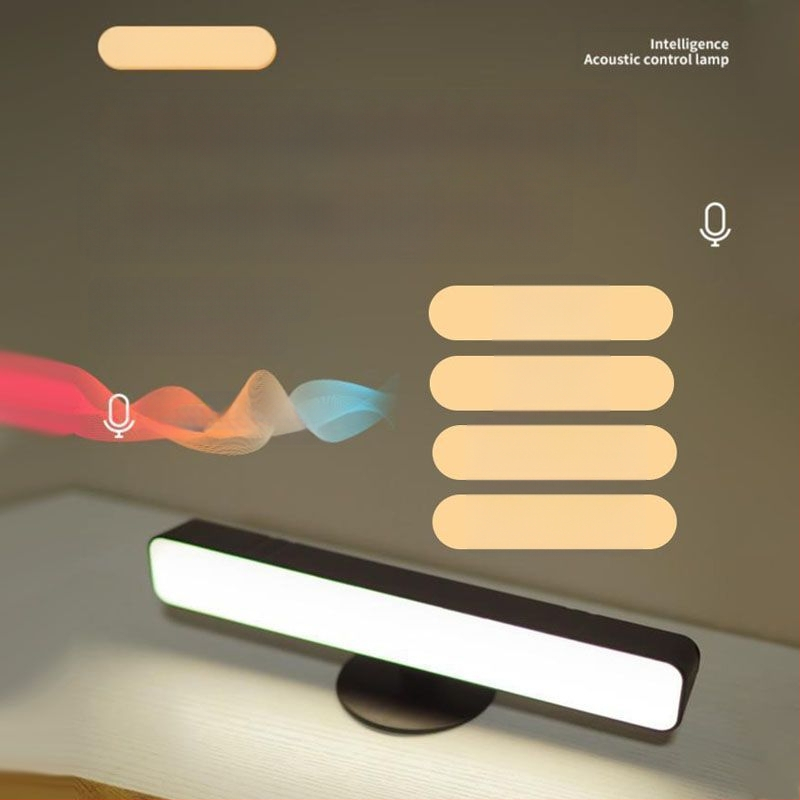 LED λαμπτήρας ανάγνωσης με φωνητικό έλεγχο για φοιτητικό δωμάτιο, προστασία ματιών, USB τροφοδοσία, CRI ≥95