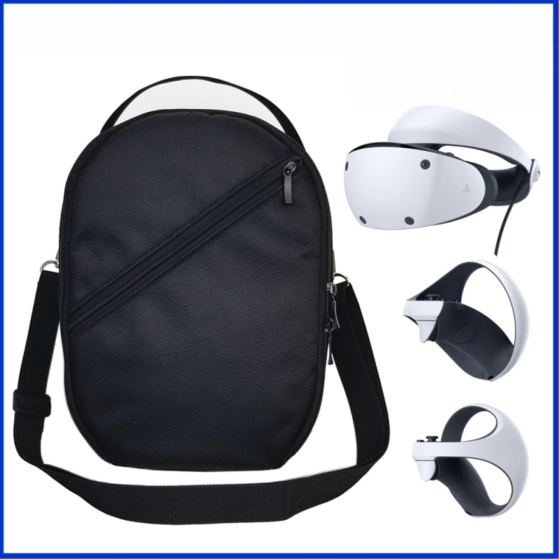 VR чанта за съхранение на Apple Vision Pro очила, 1680D Oxford платно, съвместима с PSVR2, Meta Quest 2 и Quest Pro, тегло 0,32 кг