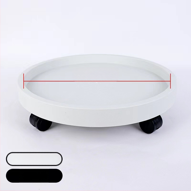 Gėlių vazonėlių padėklas su ratukais ir drenažu, judantys universalieji ratukai, plastinė bazė, išlieta injekciniu formavimu • Medžiaga: Plastikas • Gamybos technologija: Injekcinis formavimas • Ekspotas tarpvalstybinių rinkų: Taip • Importas: Ne