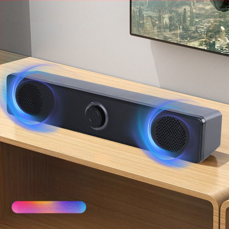 Настолни Bluetooth колонки за компютър, USB вход, 2.0 стерео, 6W мощност, 5V захранване