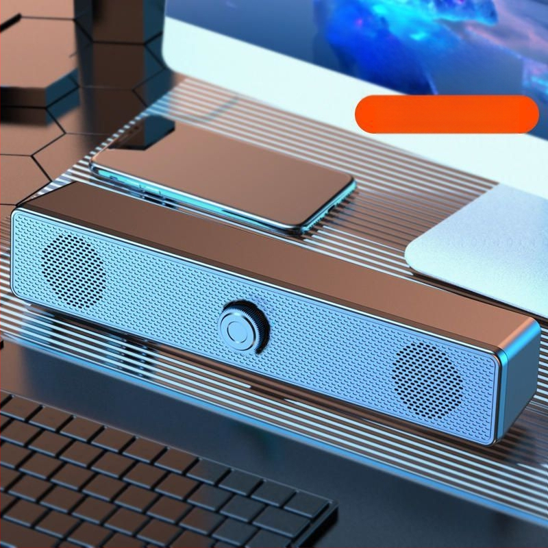 Настолни Bluetooth колонки за компютър, USB вход, 2.0 стерео, 6W мощност, 5V захранване