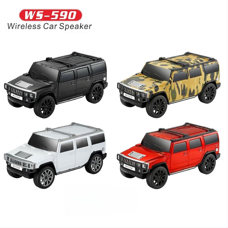 Bluetooth ηχείο σε σχέδιο Hummer αυτοκινήτου – έξοδος 5W, Bluetooth 5.0, ενσωματωμένη μπαταρία 1200–2000 mAh, συχνότητα 100 Hz–20 kHz, συμβατό με TWS