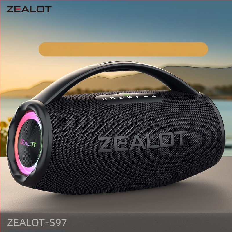 ZEALOT Fanatic S97 80W Bluetooth 5.2 φορητό εξωτερικό ηχείο με 4 οδηγούς και ενσωματωμένη μπαταρία 6000mAh IPX6