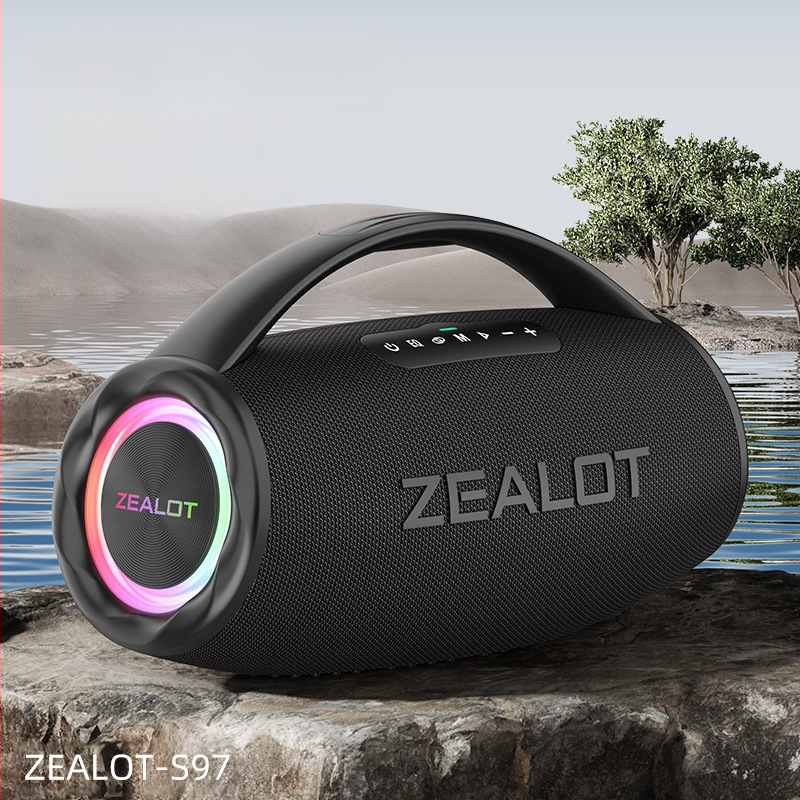 ZEALOT Fanatic S97 80W Bluetooth 5.2 φορητό εξωτερικό ηχείο με 4 οδηγούς και ενσωματωμένη μπαταρία 6000mAh IPX6