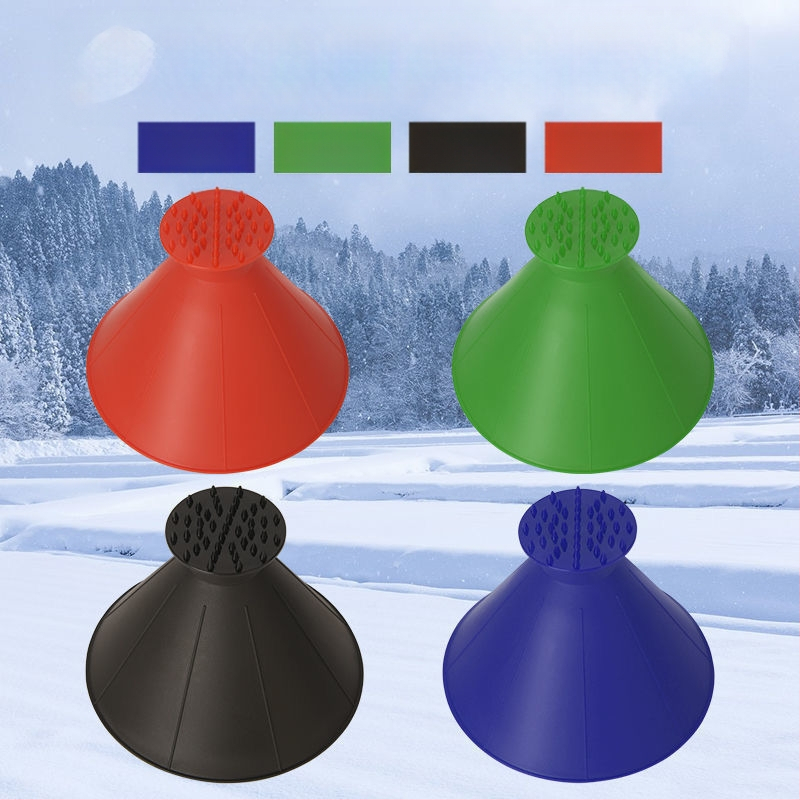 Plastmasas auto sniega lāpsta ar stikla atkausēšanu un ledus skrāpēšanas funkciju ziemas tīrīšanai