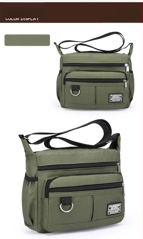 Verslo rankinė Urban Simplicity stiliuje, nailono medžiaga, Lingzhi Kangaroo prekės ženklas, poliesterio pamušalas, dėvėjimu atspari