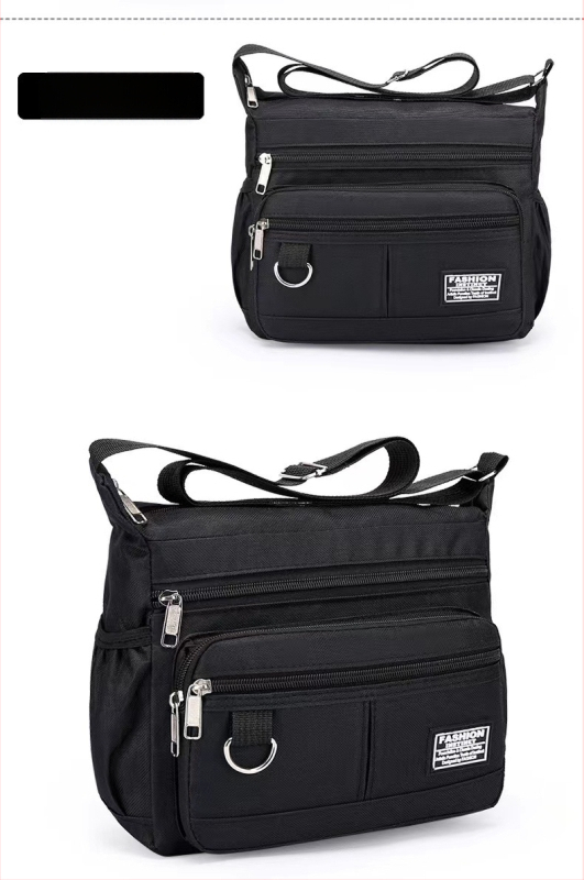 Verslo rankinė Urban Simplicity stiliuje, nailono medžiaga, Lingzhi Kangaroo prekės ženklas, poliesterio pamušalas, dėvėjimu atspari