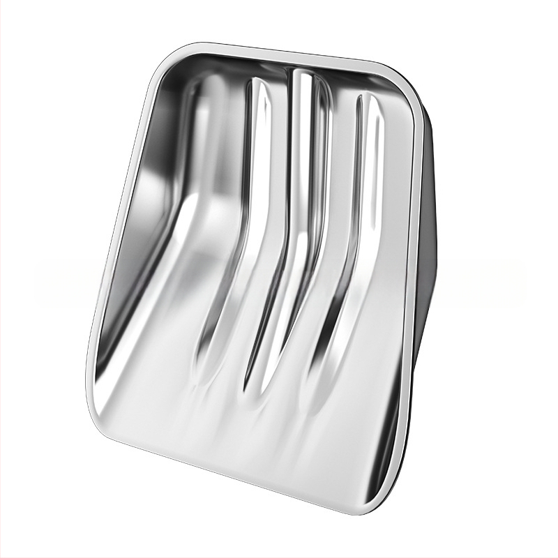 Nerūdijančio plieno sniego šluota su medine rankena, modelis XC