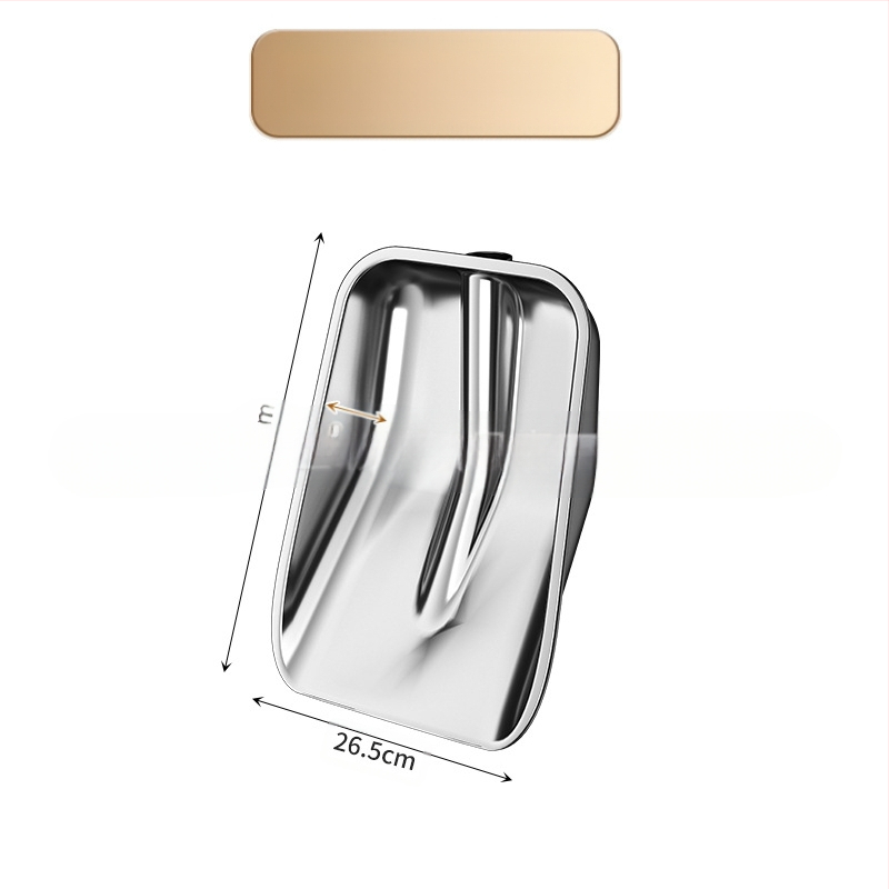 Nerūdijančio plieno sniego šluota su medine rankena, modelis XC