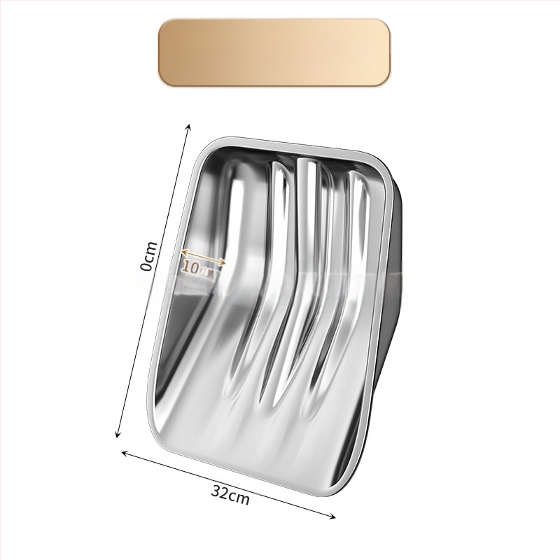 Nerūdijančio plieno sniego šluota su medine rankena, modelis XC