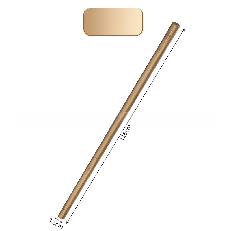 Nerūdijančio plieno sniego šluota su medine rankena, modelis XC