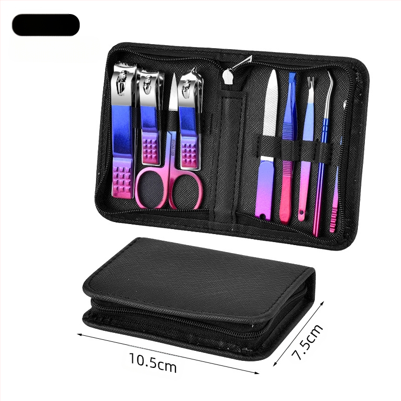 Σετ περιποίησης νυχιών 18 τεμάχια με διαβαθμισμένο φινίρισμα, περιλαμβάνει νυχοκόπτη, τσίμπες για πετσάκια, κόφτη νεκρού δέρματος και εργαλεία ποδιών; Υλικά: ανοξείδωτος χάλυβας + χάλυβας άνθρακα; OEM μάρκα; βάρος 230 g