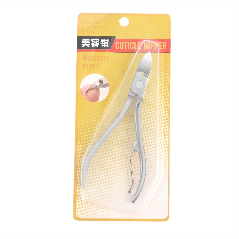 Комплект за маникюр и педикюр от неръждаема стомана – преносим домашен инструмент с клещи за канали на ноктите, многофункционални пинсети, резец за мъртва кожа и дермабразьор