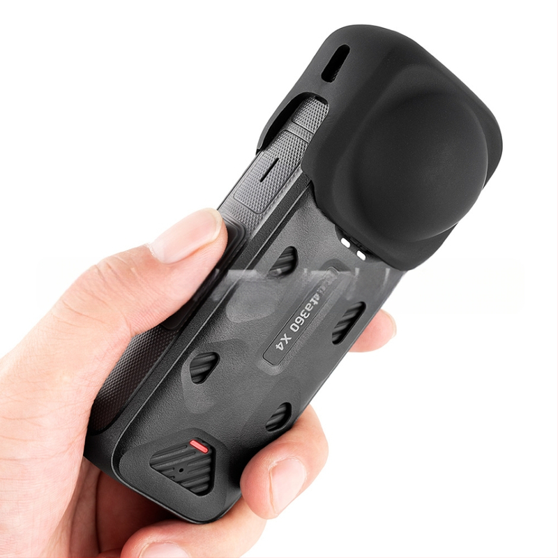 Insta360 X4 силиконов капак за обектив със рамка – защита на обектива, съвместим с Insta360 X4