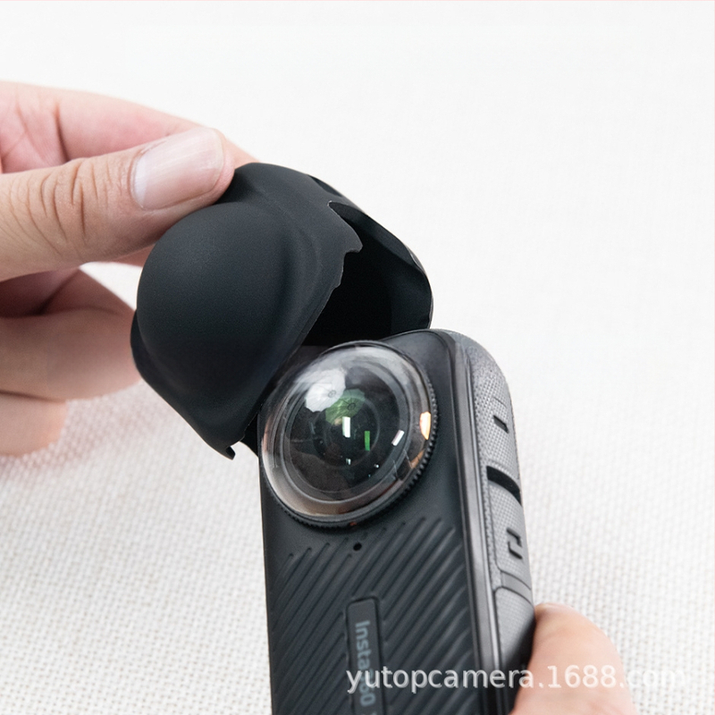 Insta360 X4 silikono objektyvo dangtelis su rėmeliu – objektyvo apsauga, suderinama su Insta360 X4