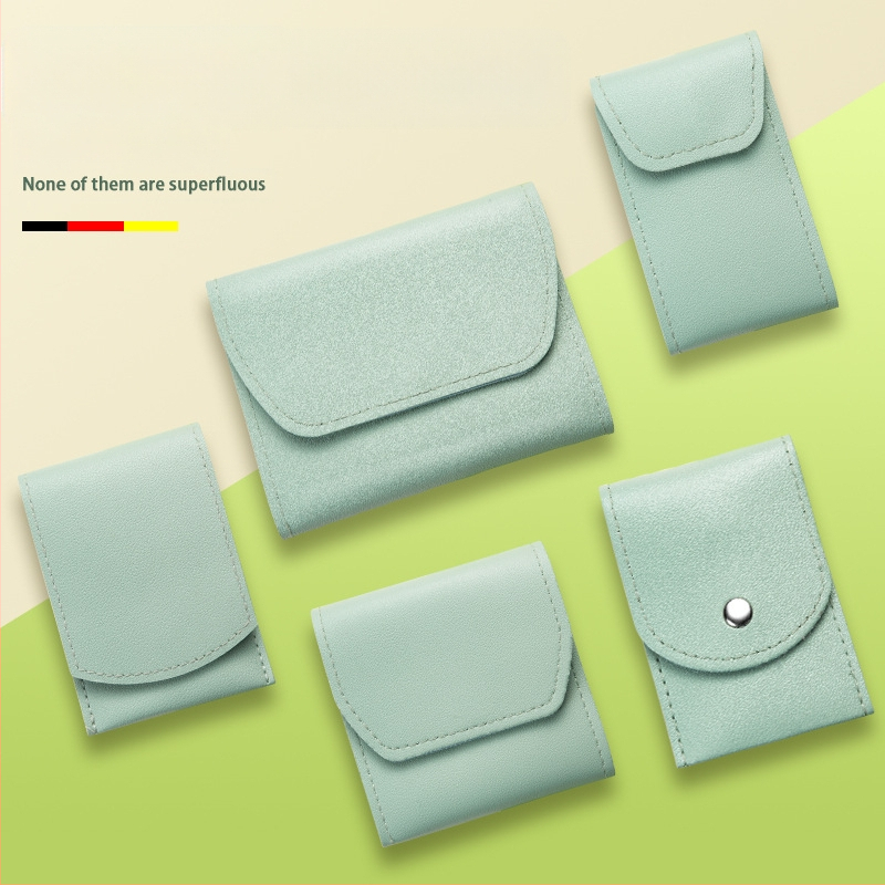 16-частен комплект за маникюр и педикюр с преносим сгъваем калъф, инструменти за нокти от въглеродна стомана