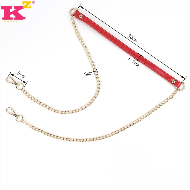 PU odos pečių diržas su grandine, modelis Pu chain strap, prekinis ženklas FASHIONS KZ, 2024 m. pavasaris