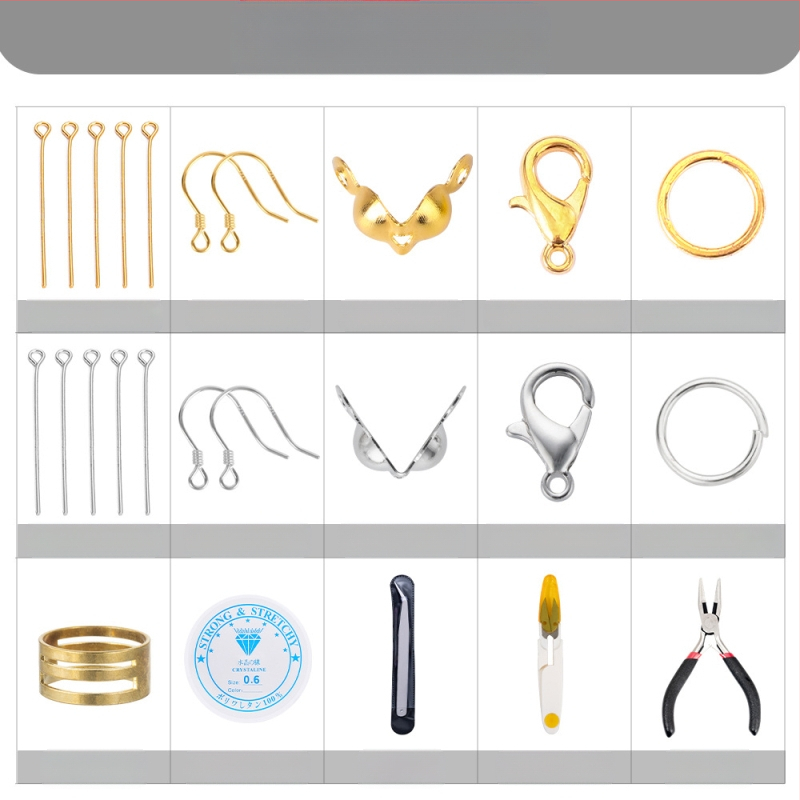 Σετ χαντρών από γυάλινες χάντρες, ηλεκτροπλατιωμένες στρογγυλές χάντρες, ευγενικό μοτίβο