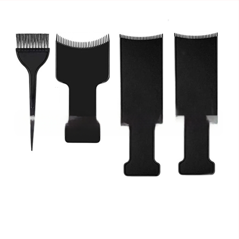 Комплект за боядисване на коса с плоски и разреждащи ножици (30 зъба), дъска за боядисване, четка, ръкавици, ушни протектори и шал; зъби 30, разреждане 25-30, тегло 350 г