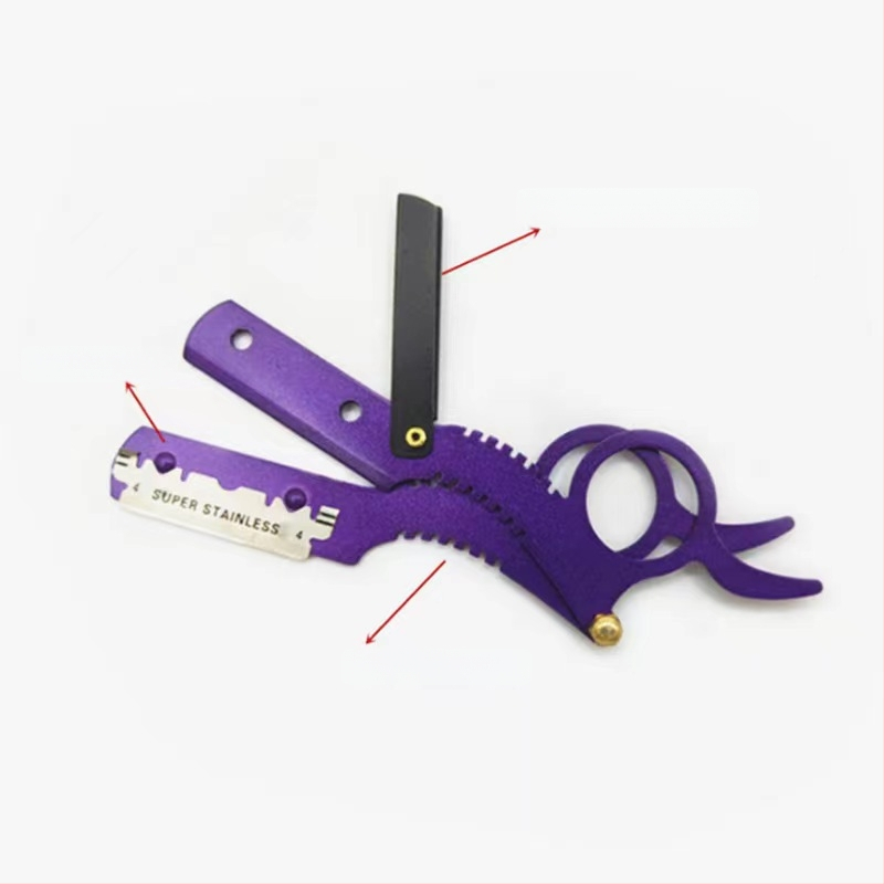 NSP χειροκίνητος ξυριστήρας για κομμωτήρια, ανοξείδωτο ατσάλι, κλασικός σχεδιασμός, λεπίδα 1 τεμάχιο, συσκευασία 240 τεμάχια