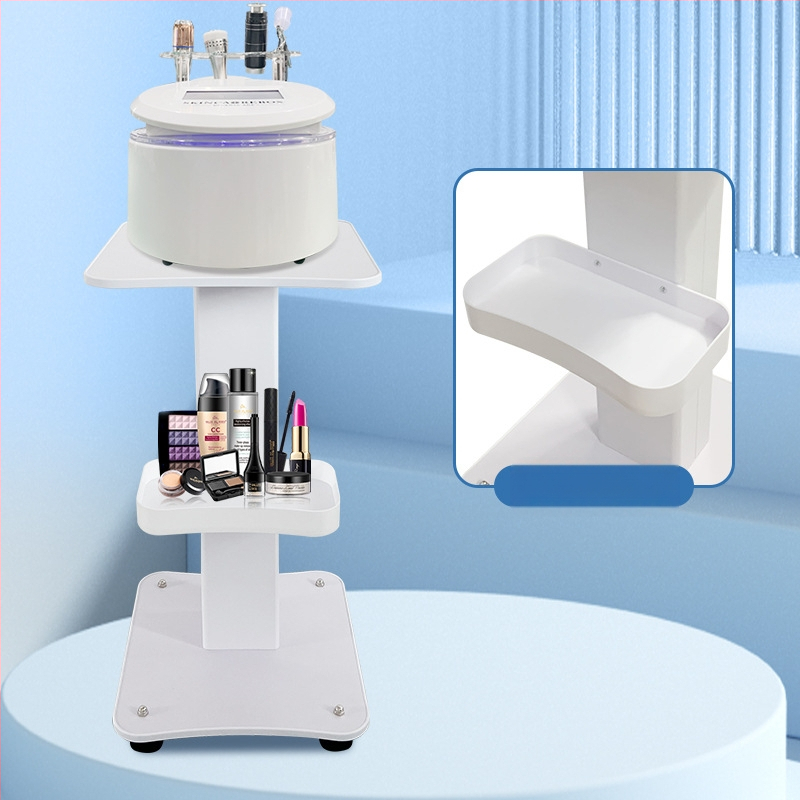 Stacionārs kosmētikas instrumentu trolis komerciālām salonām ar pamata uzglabāšanas plauktu, IPX0, bez iebūvētas baterijas