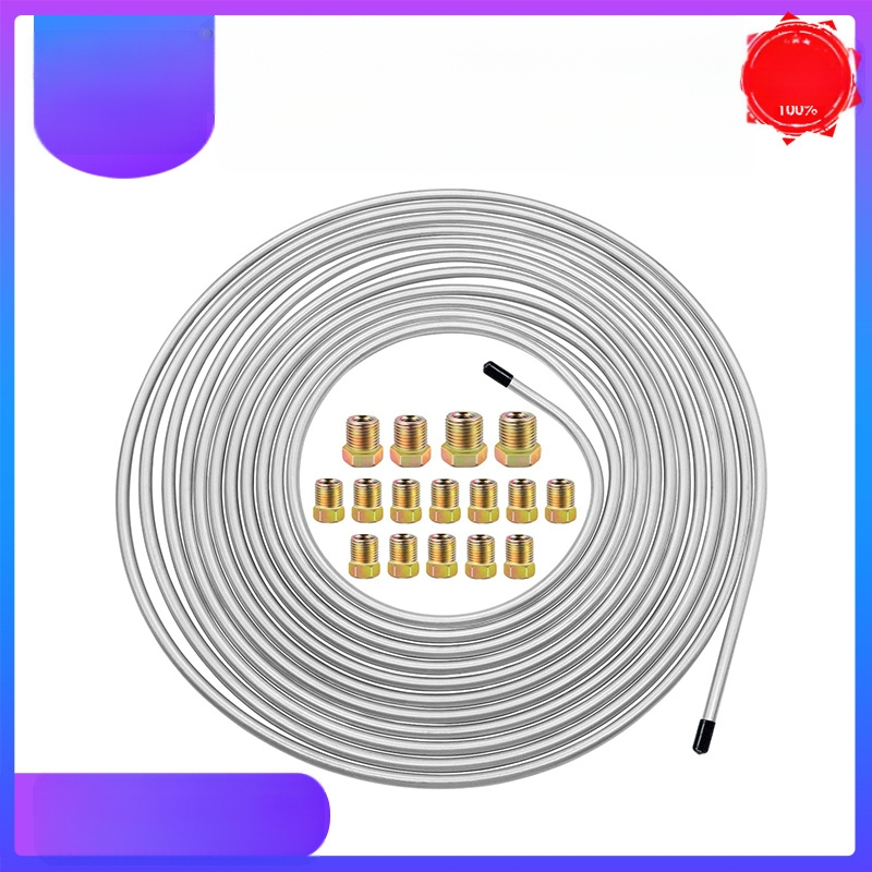 Автомобилна спирачна тръба от сплав с медно-никелово покритие; комплект с 16 аксесоари; без обработка по поръчка