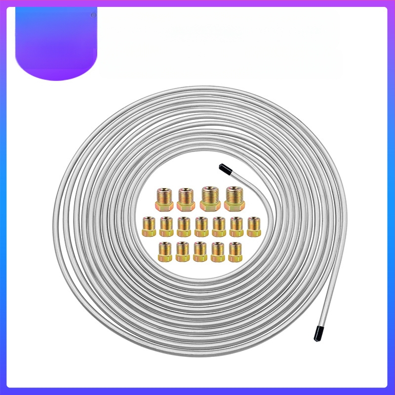 Автомобилна спирачна тръба от сплав с медно-никелово покритие; комплект с 16 аксесоари; без обработка по поръчка