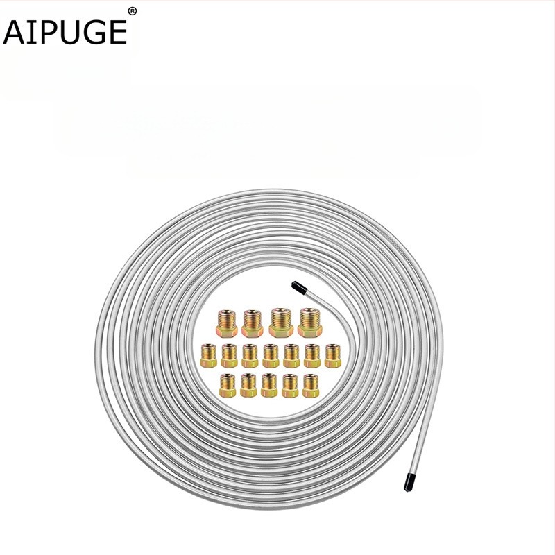 Автомобилна спирачна тръба от сплав с медно-никелово покритие; комплект с 16 аксесоари; без обработка по поръчка