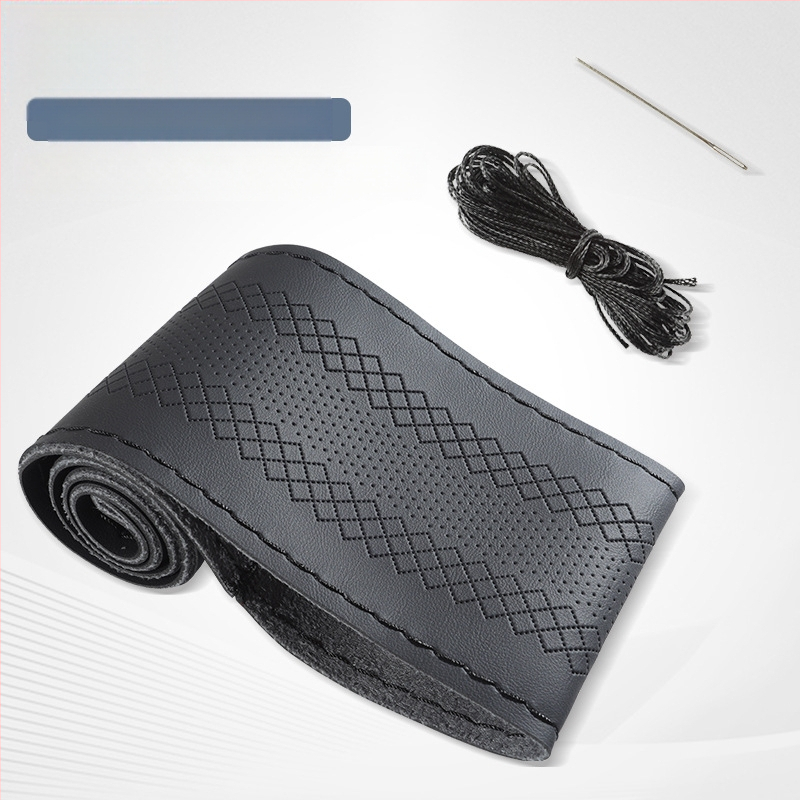 Stūres dangtis: 3D diamantinio rašto oda, rankomis siūtas, universali tinkama, Marthapi paviršius