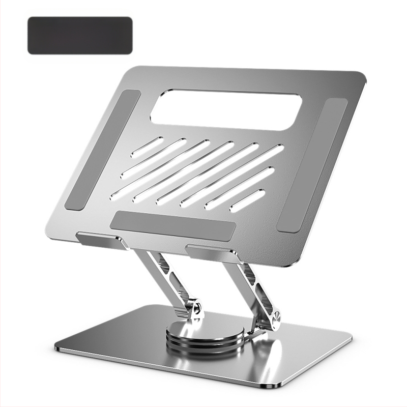 Стойка за лаптоп и таблет - въртяща се, регулируема, сгъваема, преносима, алуминиева сплав