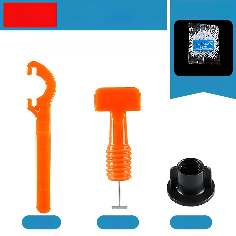 Нивелир за плочки, Т-образен тип, пластмасов клип, помощник за позициониране при полагане на подови и стени — Chuanxing