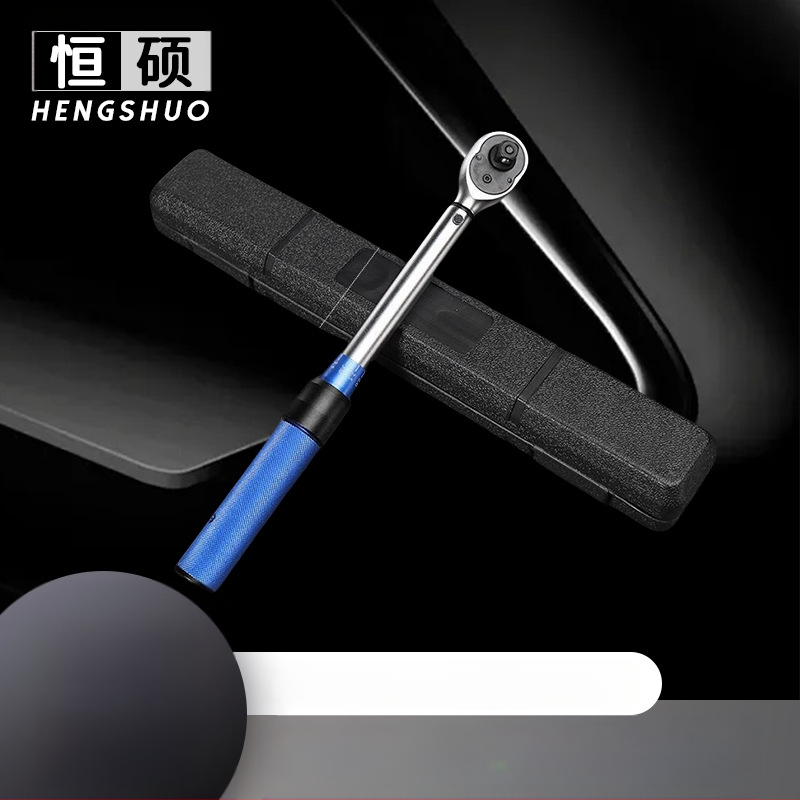 Регулируем динамометричен ключ с лека дръжка, корпус от хром-ванадий стомана, прецизност ±3%, за завиване на свещи в автомобили и мотори