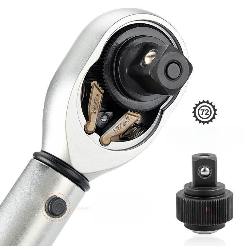 Регулируем динамометричен ключ с лека дръжка, корпус от хром-ванадий стомана, прецизност ±3%, за завиване на свещи в автомобили и мотори