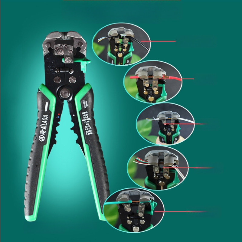 Old A Višenamjenski automatski odvijač za izoliranje žica, alat za električare, model LA815138, težina 0,35 kg