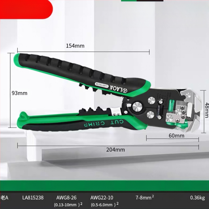 Old A Višenamjenski automatski odvijač za izoliranje žica, alat za električare, model LA815138, težina 0,35 kg