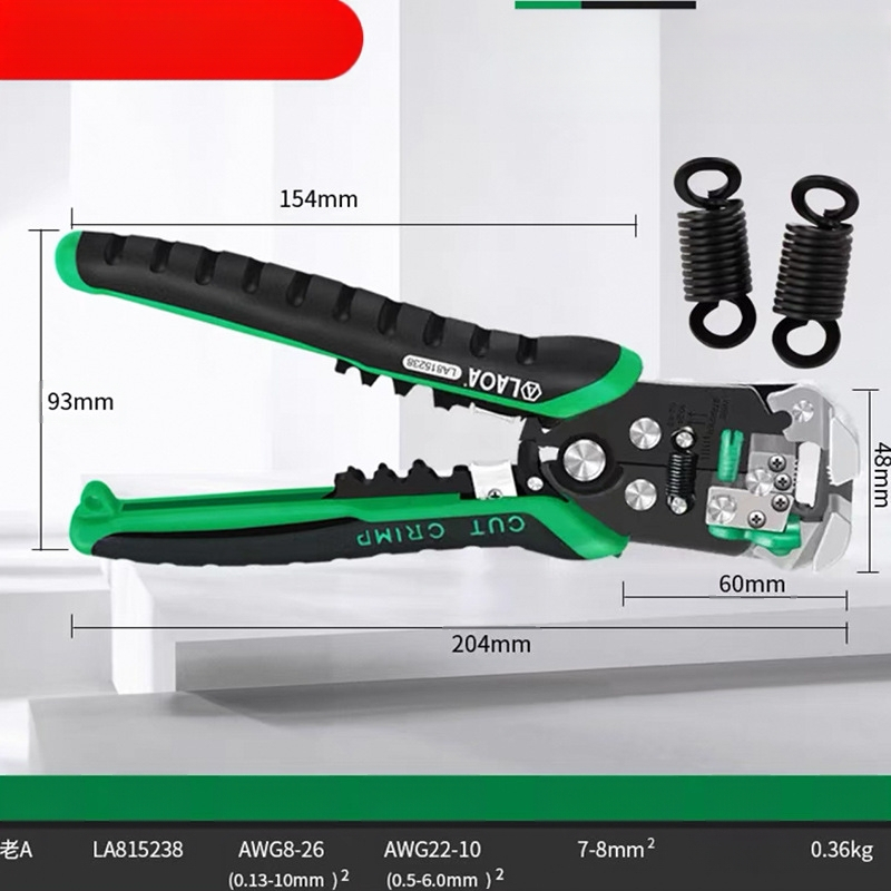 Old A Višenamjenski automatski odvijač za izoliranje žica, alat za električare, model LA815138, težina 0,35 kg