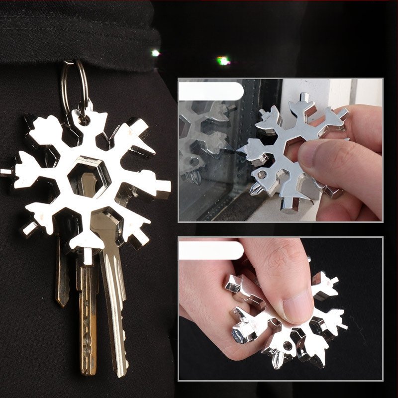 CQ Многофункционален снежинка ключ - преносим ръчен инструмент с шестостенна глава и високовъглеродна стомана