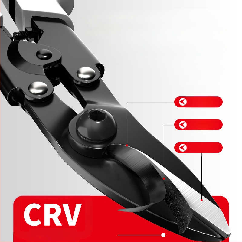 Pramoninės metalinės žirklės – daugiapraktiškos aviacinės žirklės plieninėms lakštams, Oudisi