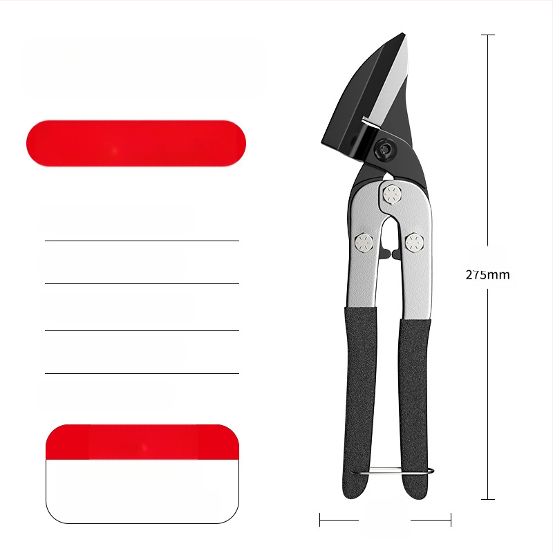 Pramoninės metalinės žirklės – daugiapraktiškos aviacinės žirklės plieninėms lakštams, Oudisi