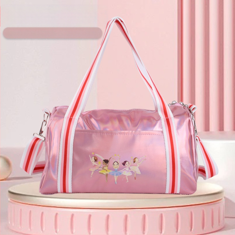 Τσάντα χορού για κορίτσια από PU, μεγάλη χωρητικότητα, καμπύλη ιμάντας ώμου, επένδυση νάιλον, μοντέλο με γράμματα (Υλικό PU; Εσωτερική επένδυση νάιλον; Στιλ παιδικό; Χωρητικότητα Μεγάλη)