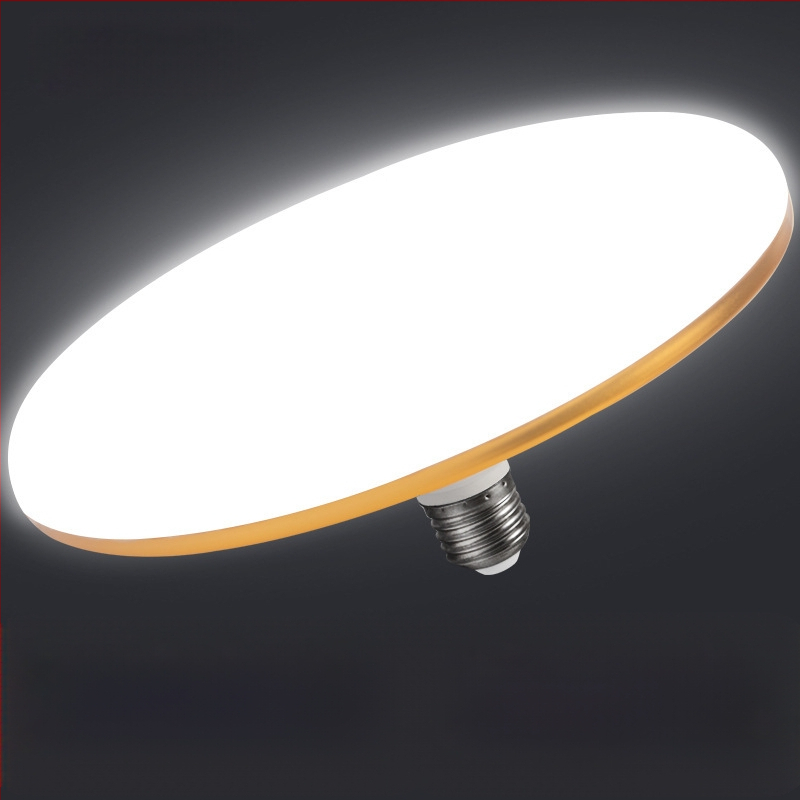 Λαμπτήρας LED σε σχήμα ιπτάμενου δίσκου με βάση E27, 80W, 220V, αλουμινένιο περίβλημα