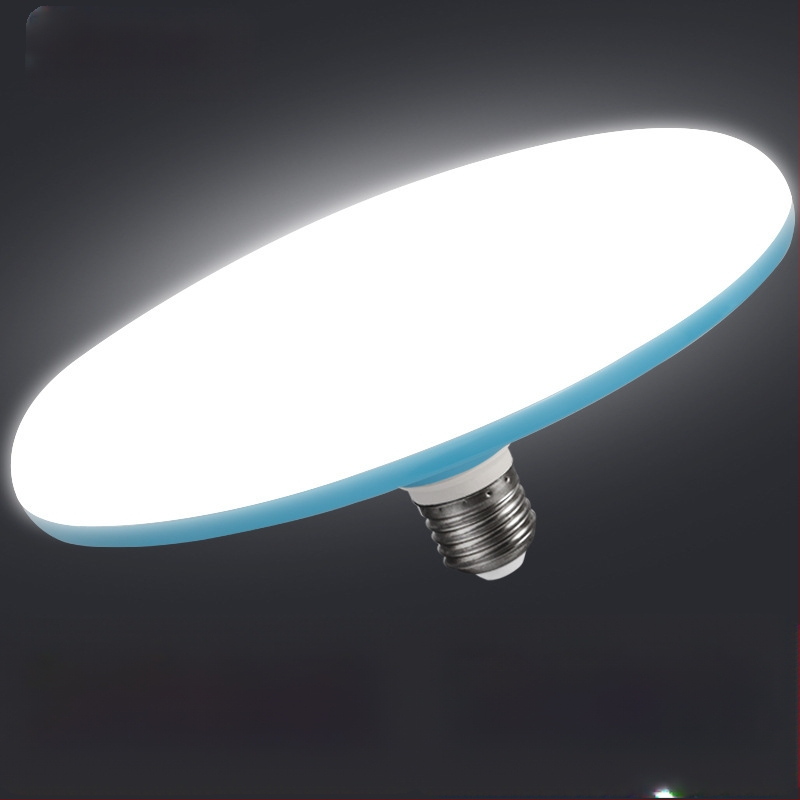 Λαμπτήρας LED σε σχήμα ιπτάμενου δίσκου με βάση E27, 80W, 220V, αλουμινένιο περίβλημα