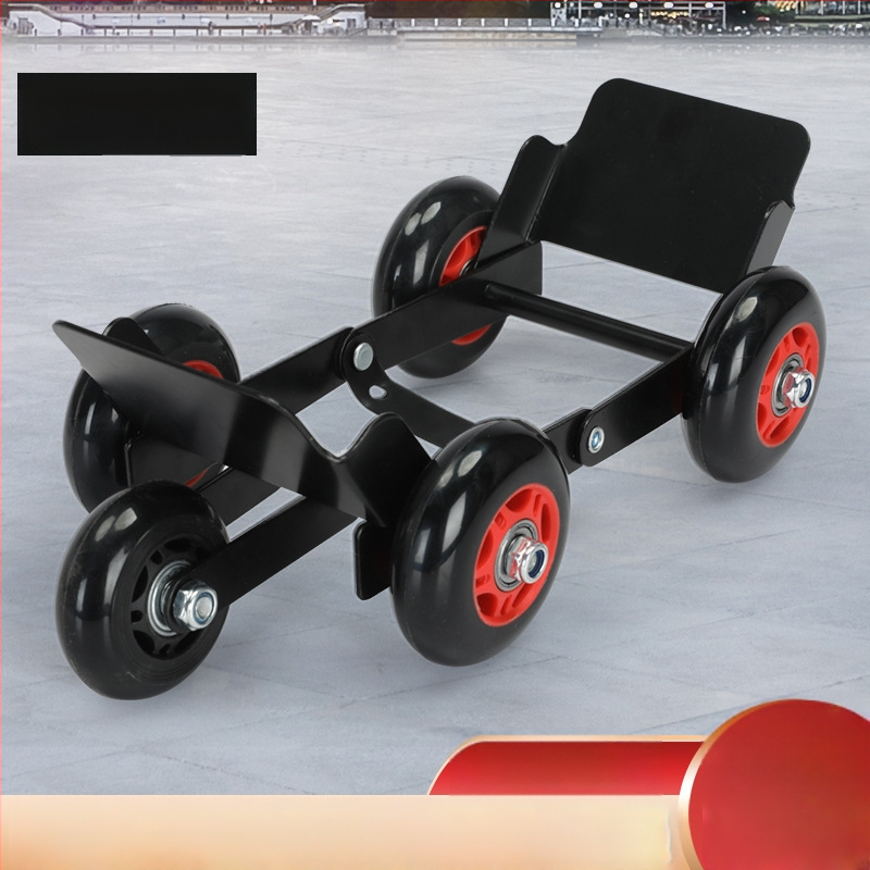 Електрически триколесен усилвател: високовъглеродна стомана, сгъваеми износоустойчиви колела, 360° завъртане, преносим дизайн