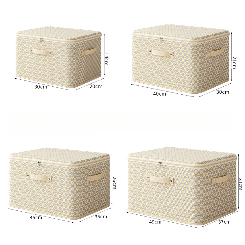 Neausto audinio laikymo dėžė su užtrauktuku, sulankstoma ir nešiojama spintoje, talpa 70–80 L