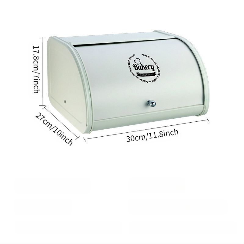 KAMSTRONG Κουτί για Ψωμί από Ραφινοποιημένο Σίδηρο — Αποθήκευση Κουζίνας, Χωρίς Λογότυπο, Χωρίς Παραμετροποίηση