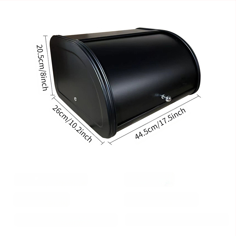 KAMSTRONG Κουτί για Ψωμί από Ραφινοποιημένο Σίδηρο — Αποθήκευση Κουζίνας, Χωρίς Λογότυπο, Χωρίς Παραμετροποίηση